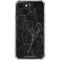 Black Marble iPhone 14 Clear Case